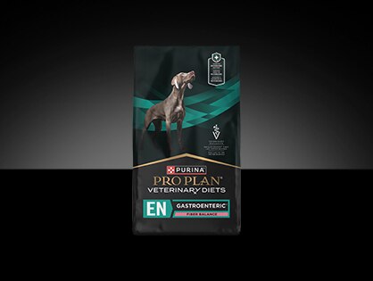 Pro Plan Veterinary Diet EN Gastroenteric® Fiber Balance canine formula package.