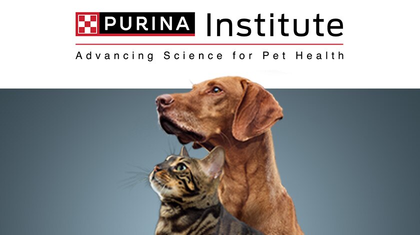 Purina Institute logo with image of dog and cat.